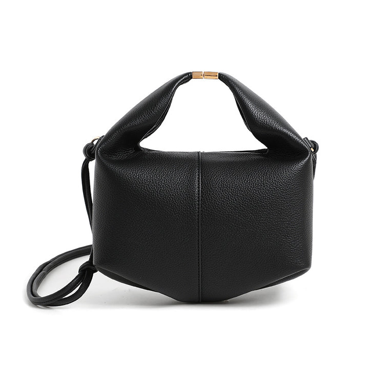 Textured Leather Crossbody Handbag