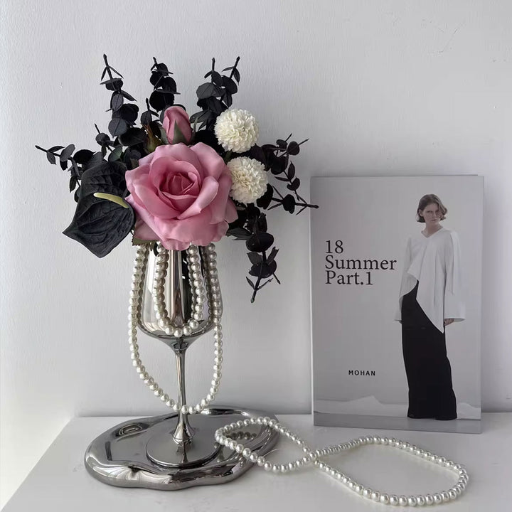 Decorative Floral Sculptural Arrangement for Home Display
