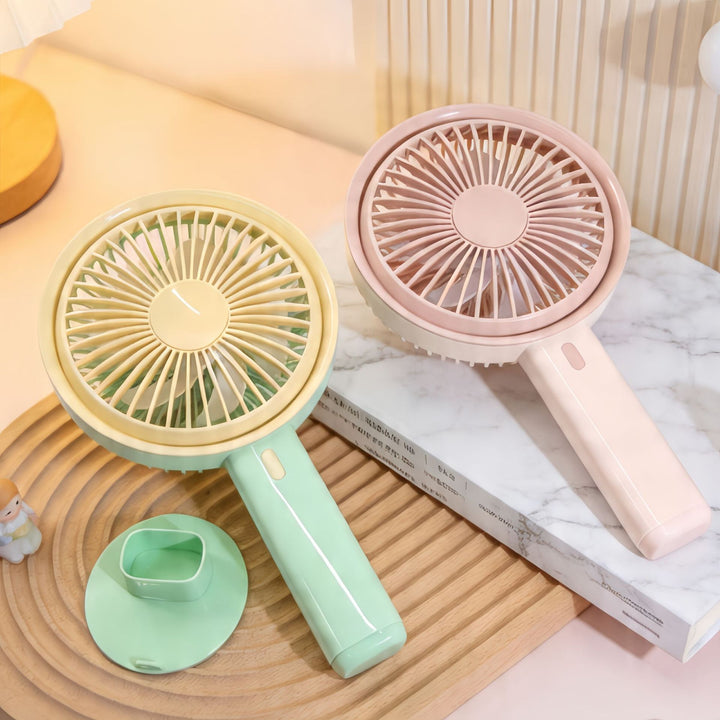 Women's Portable Table Fan with Integrated USB Charging Function Stornfield