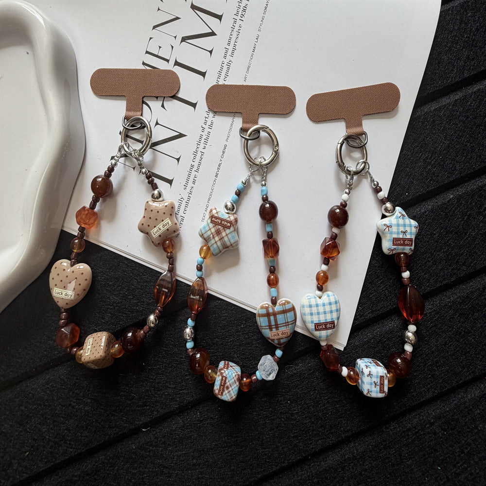 Decorative Heart and Star Charm Keychain Stornfield