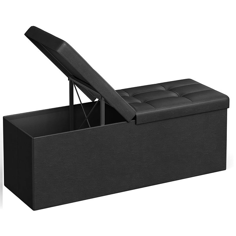 Versatile Upholstered Storage Stool Stornfield