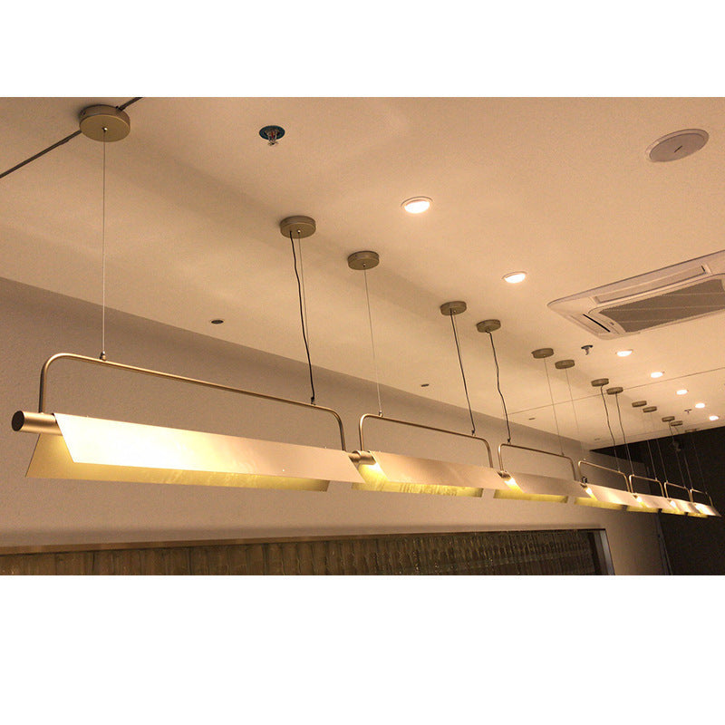 Modern Minimalist Linear Hanging Light Fixture