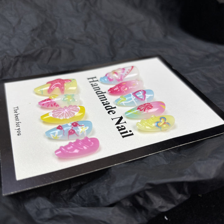 Artistic Themed Press-On Nail Tips Stornfield