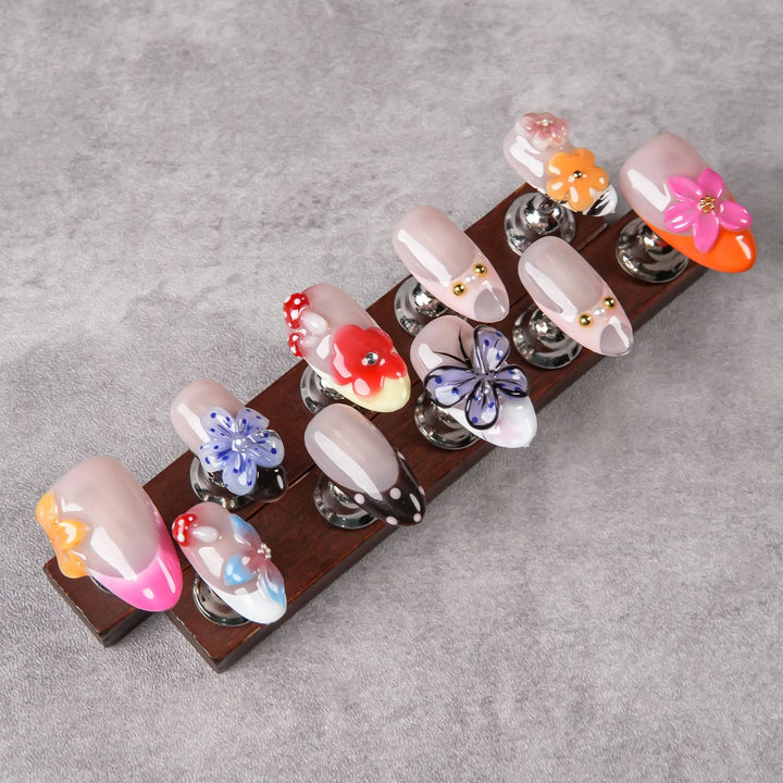 Decorative Floral Press-On Nails  1791254780