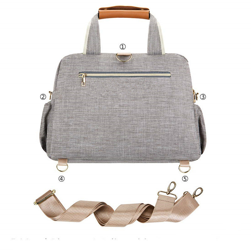 Ladies diaper bag with integrated changing mat Stornfield