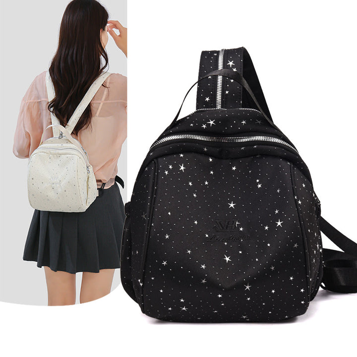 Stylish Star-Patterned Backpack Stornfield
