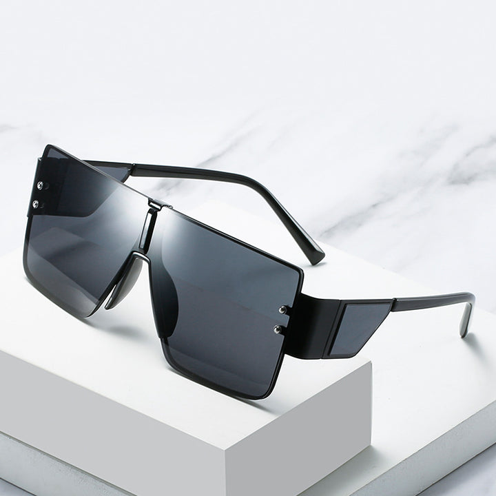 Ladies trendy oversized sunglasses with futuristic design Stornfield
