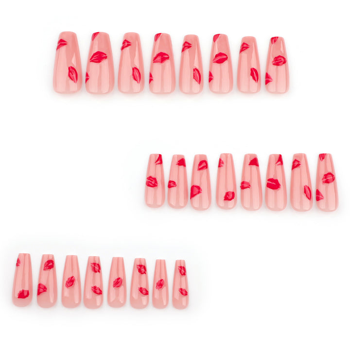 Artful Nail Extensions with Lip Design Stornfield