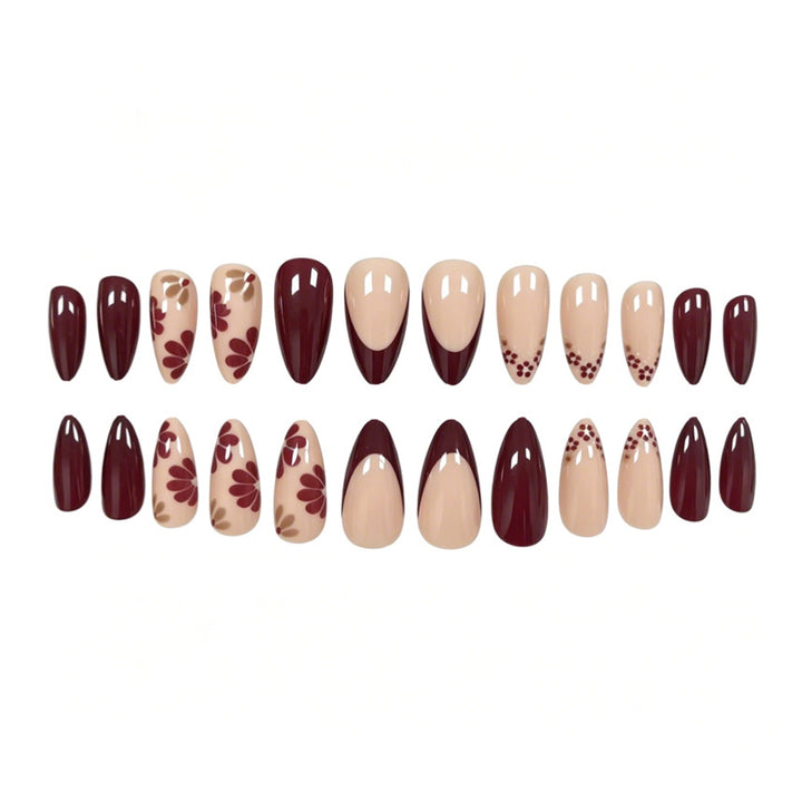 Elegant Floral Acrylic Nail Design Stornfield