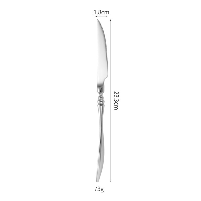 Elegant table knife with fine wave pattern Stornfield