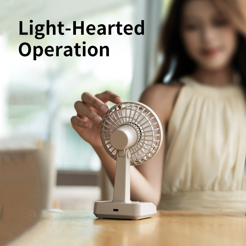 Ladies compact table fan with adjustable tilt angle Stornfield