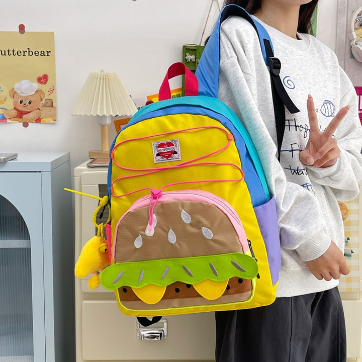 Whimsical Hamburger-Themed Backpack Stornfield