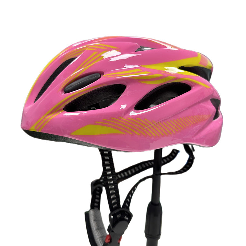 streamlined high-ventilation cycling helmet with micro-adjust retention and impact-absorbing liner Stornfield