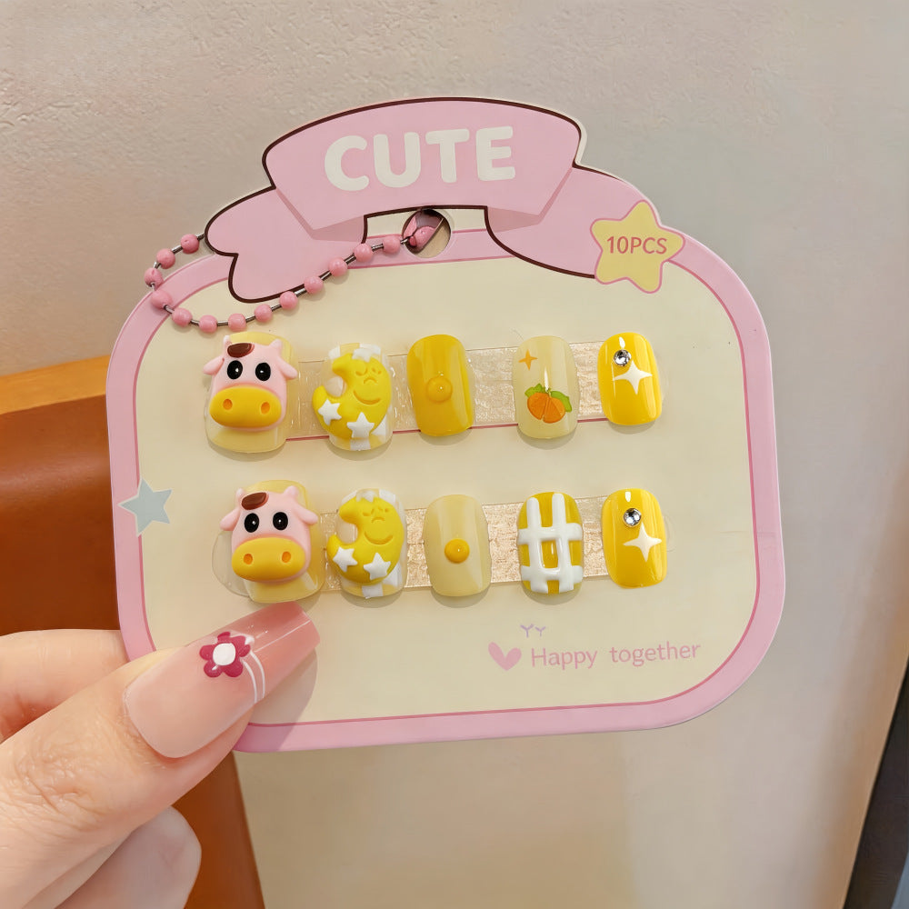 Colorful Nail Art Artificial Nails with Summery Designs Stornfield