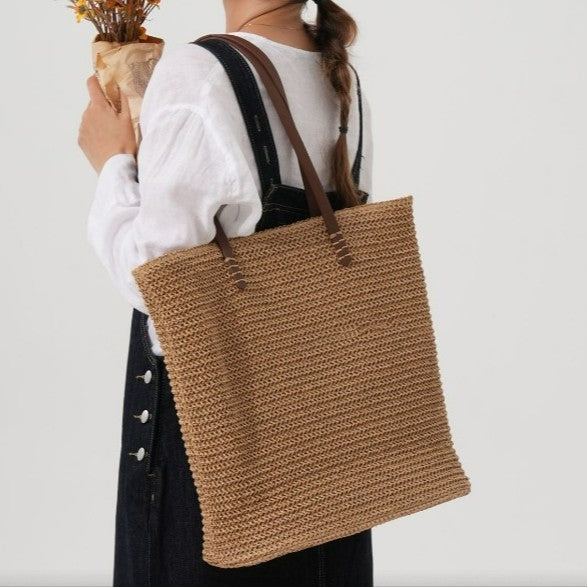 Spacious Handbag Made of High-Quality Woven Natural Material Stornfield
