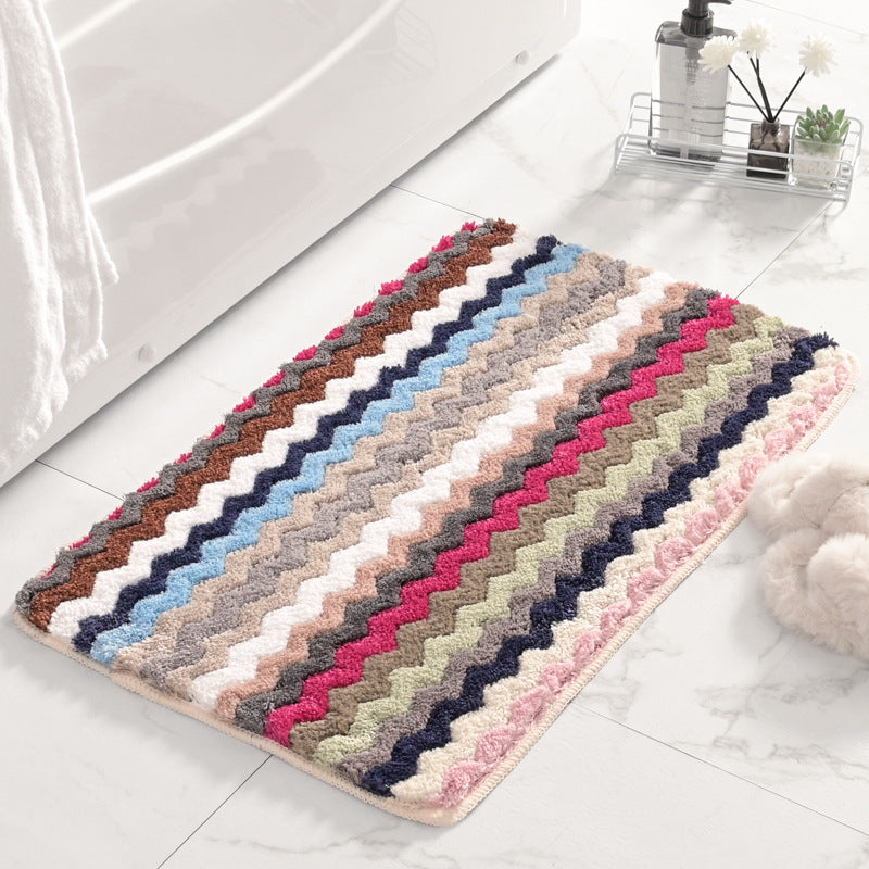 Fringed Chevron Bath Mat Stornfield