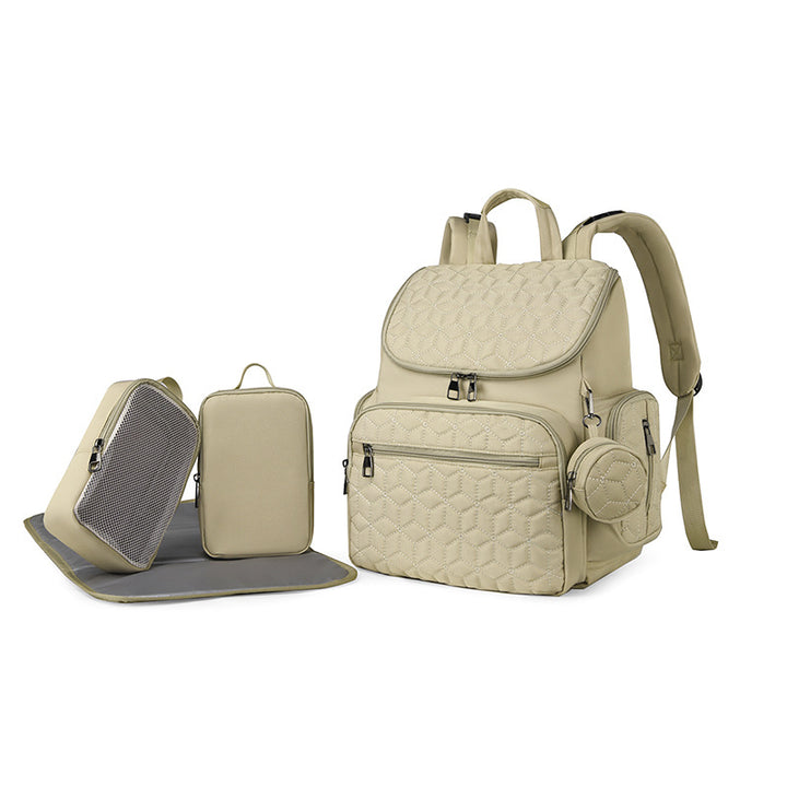 Quilted Multi-Compartment Travel Backpack Stornfield