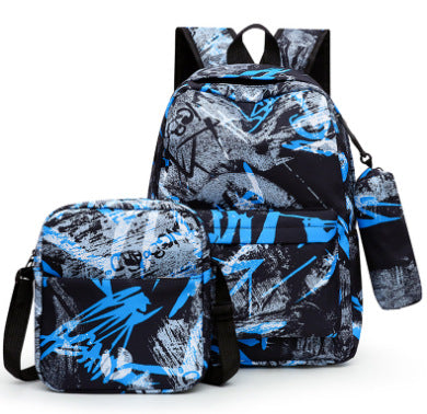 Graffiti Print Multi-Functional Backpack Set Stornfield