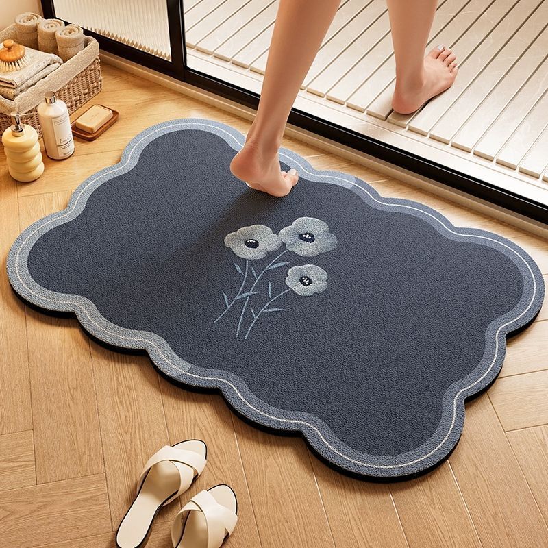 Playful Dog-Themed Bath Rug