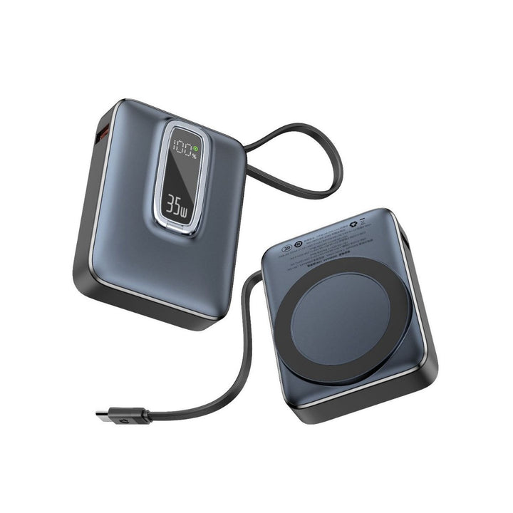 Portable Power Bank with Innovative Wireless Charging Function and Digital Charging Indicator Stornfield