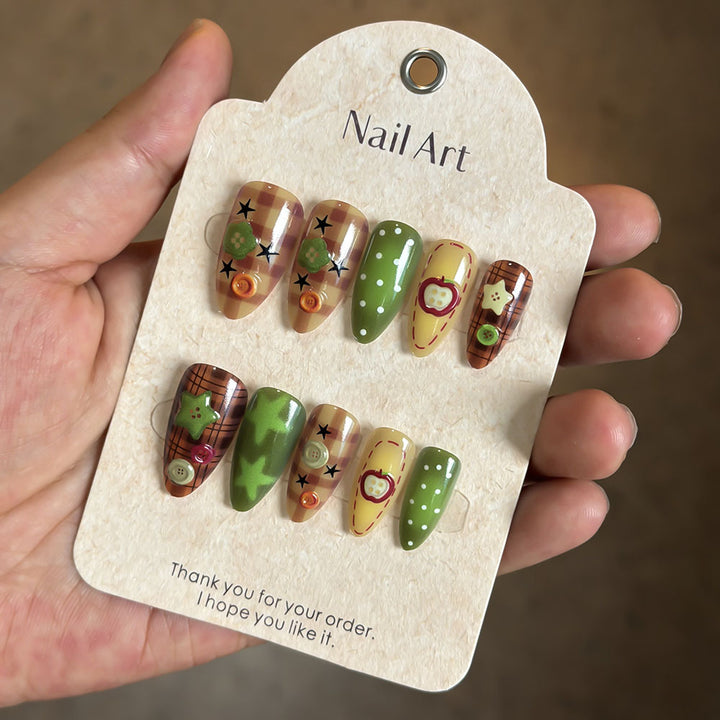Artistic Decorative Press-On Nails Stornfield