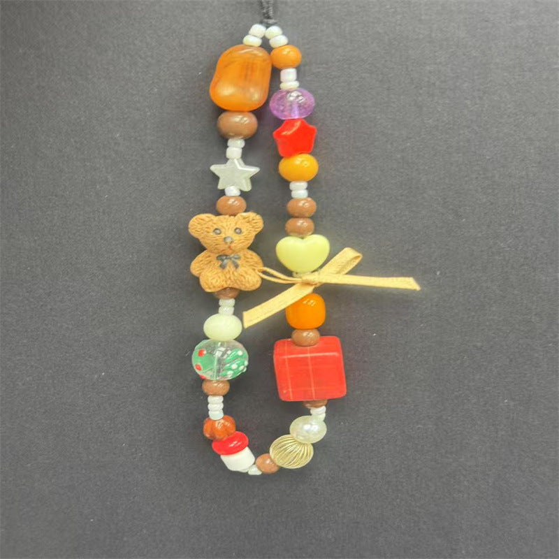Playful Beaded Charm Phone Lanyard Stornfield 1790136000