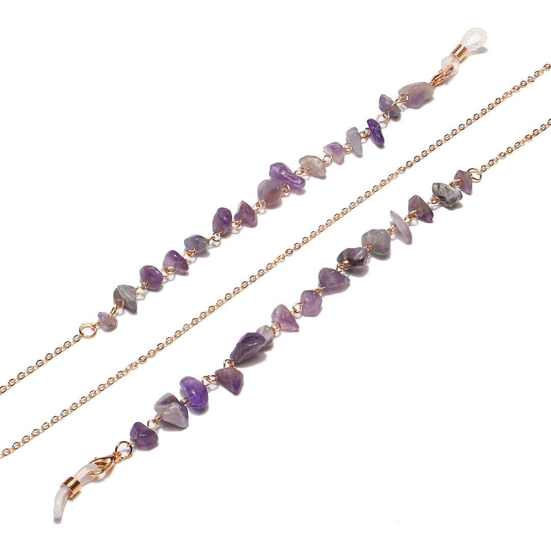Natural Amethyst Crystal Eyewear Chain Stornfield
