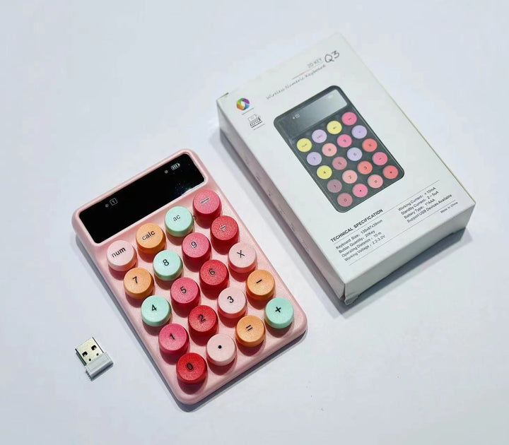 Wireless Retro Calculator Keyboard Stornfield