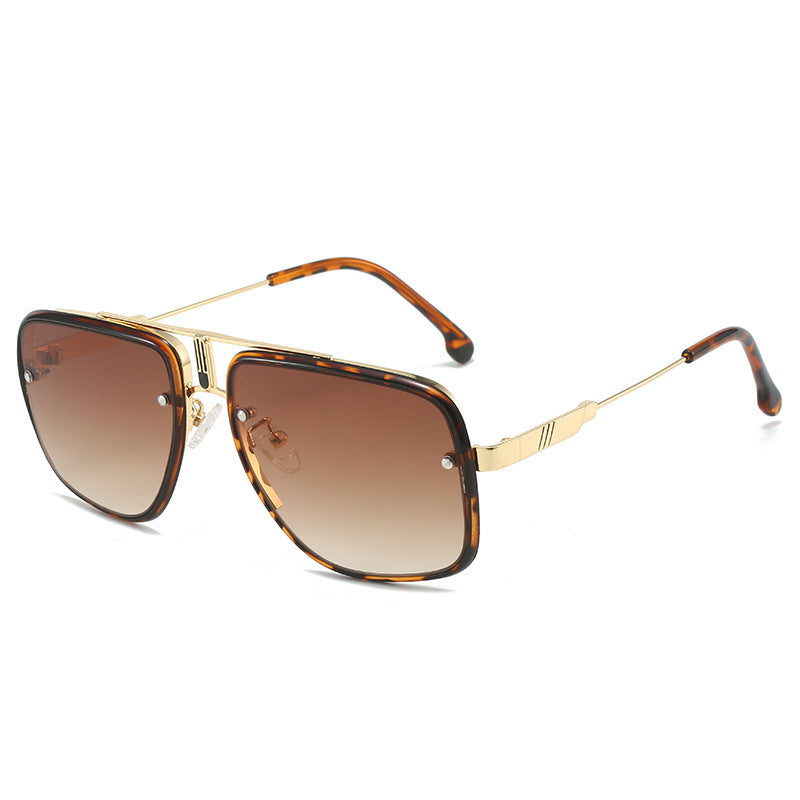 Women's fashionable oversized sunglasses with gold accents Stornfield