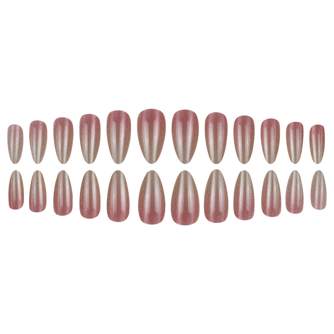 Elegant Glitter Ombre Press-On Nails Stornfield