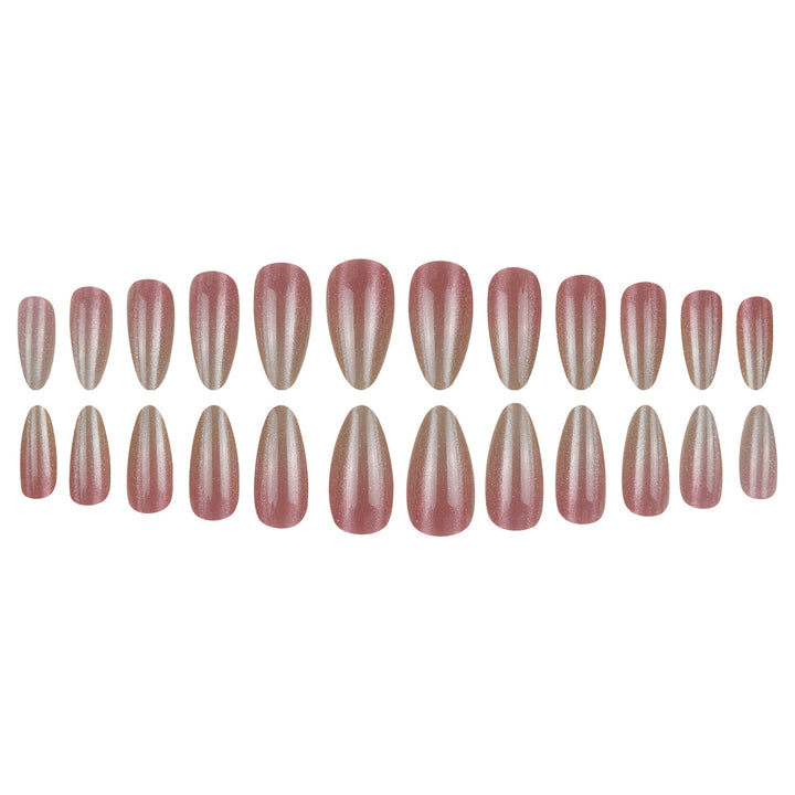 Elegant Glitter Ombre Press-On Nails Stornfield