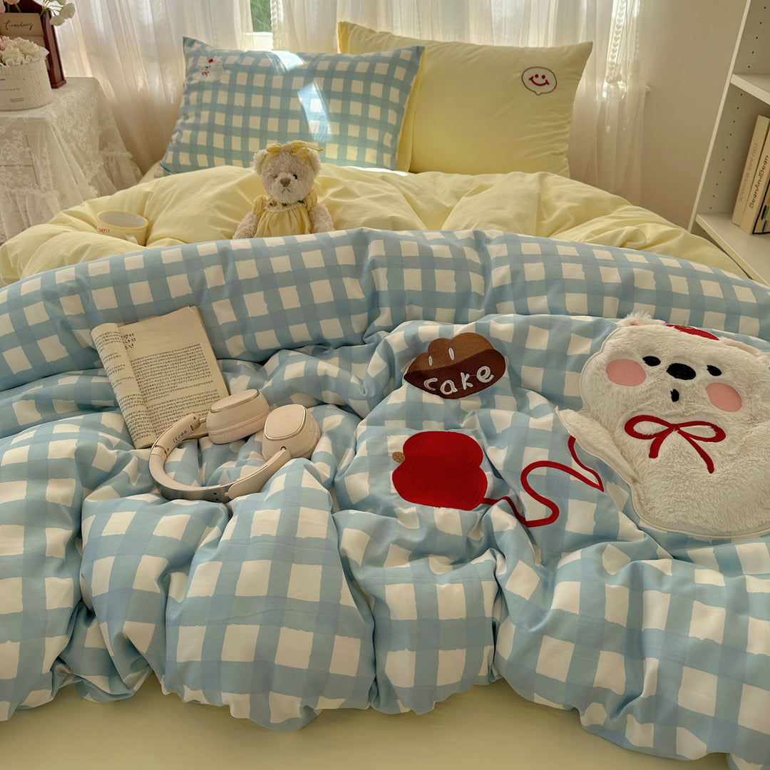 Playful Quilted Bed Cover Set