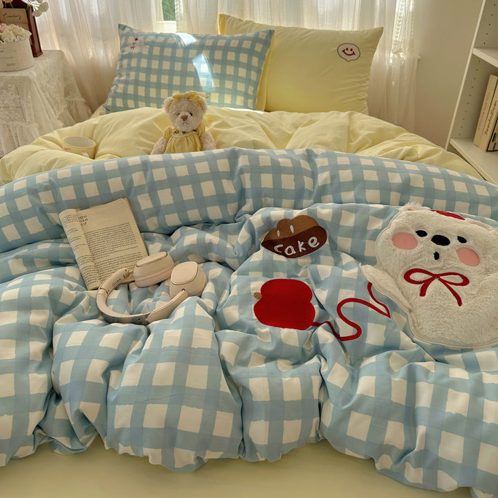 Playful Quilted Bed Cover Set