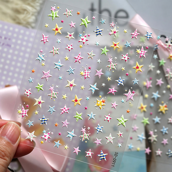 Decorative Star Nail Art Stickers