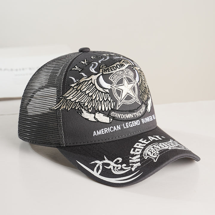Unisex Trucker Cap with graphic design and breathable mesh Stornfield
