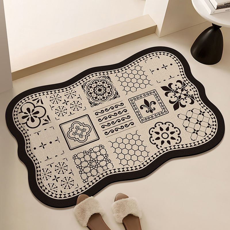 Floral-Printed Bath Runner Stornfield