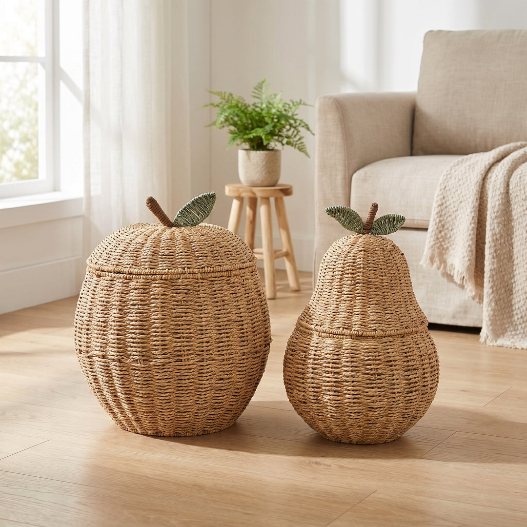 Decorative Woven Fruit-Shaped Storage Basket Stornfield