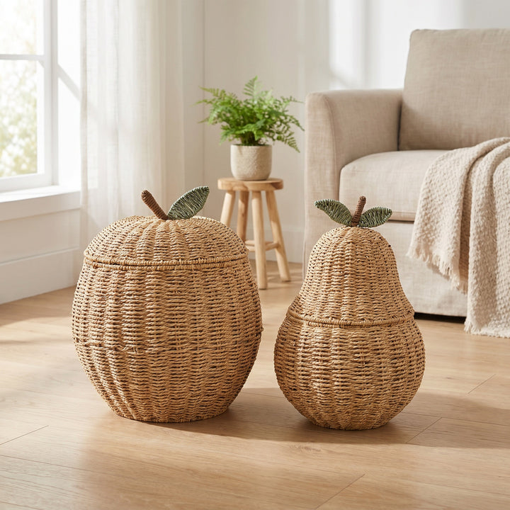 Decorative Woven Fruit-Shaped Storage Basket Stornfield