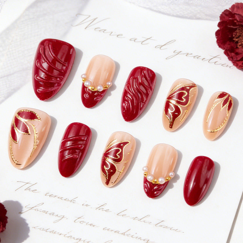 Luxury Acrylic Press-On Nail Art Set