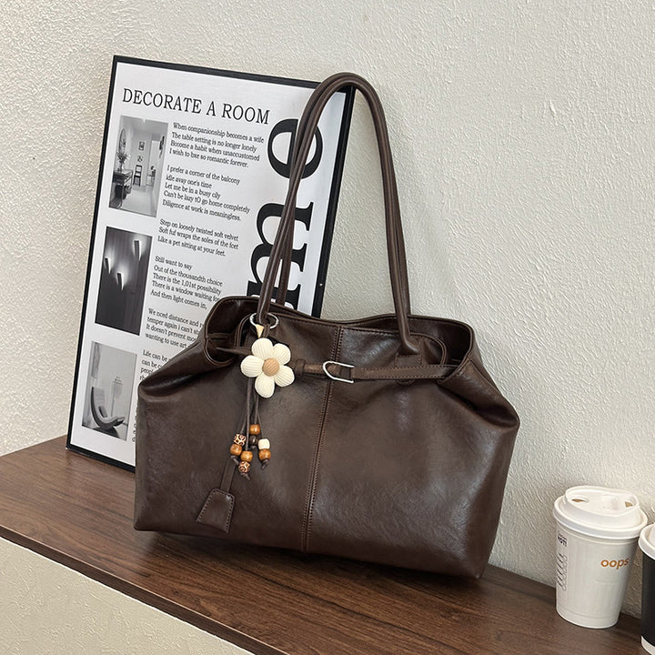 Spacious Leather Tote