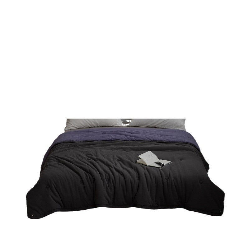 Reversible Quilted Cotton Comforter Blanket