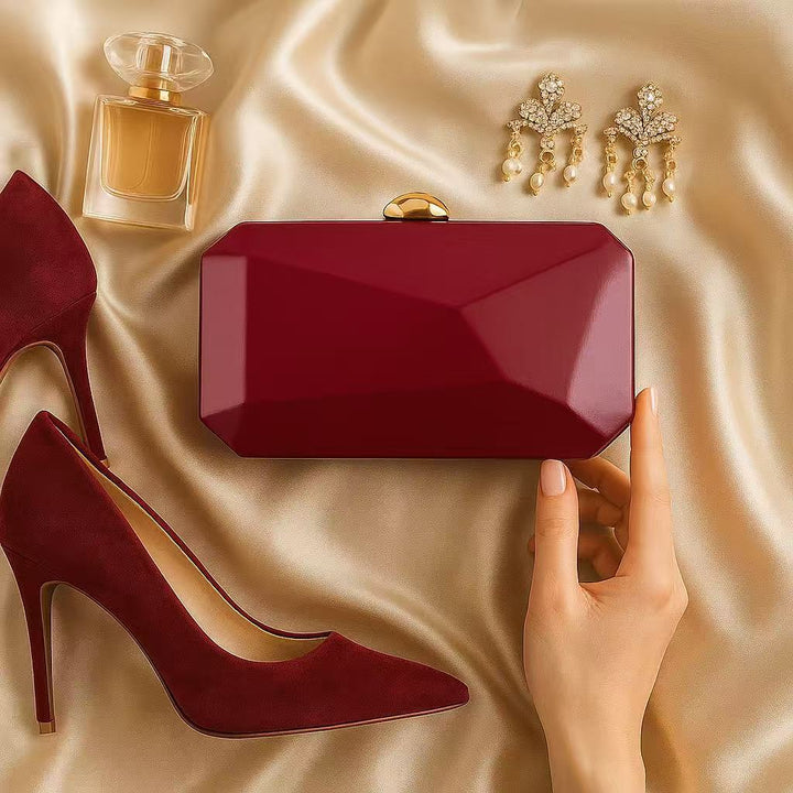 Geometric Acrylic Evening Clutch