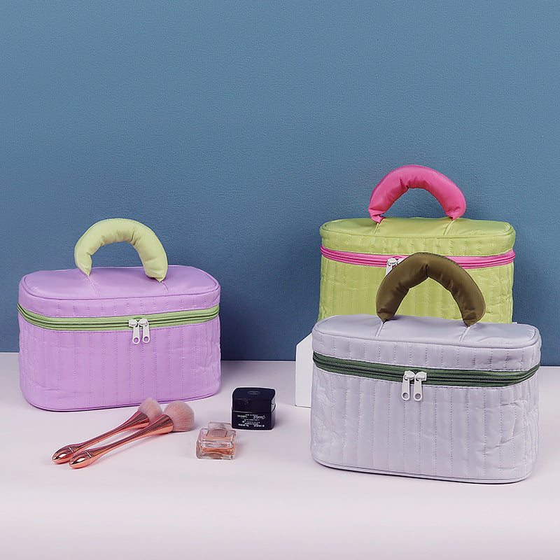 Quilted Travel Cosmetic Case