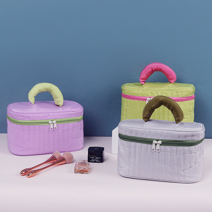 Quilted Travel Cosmetic Case