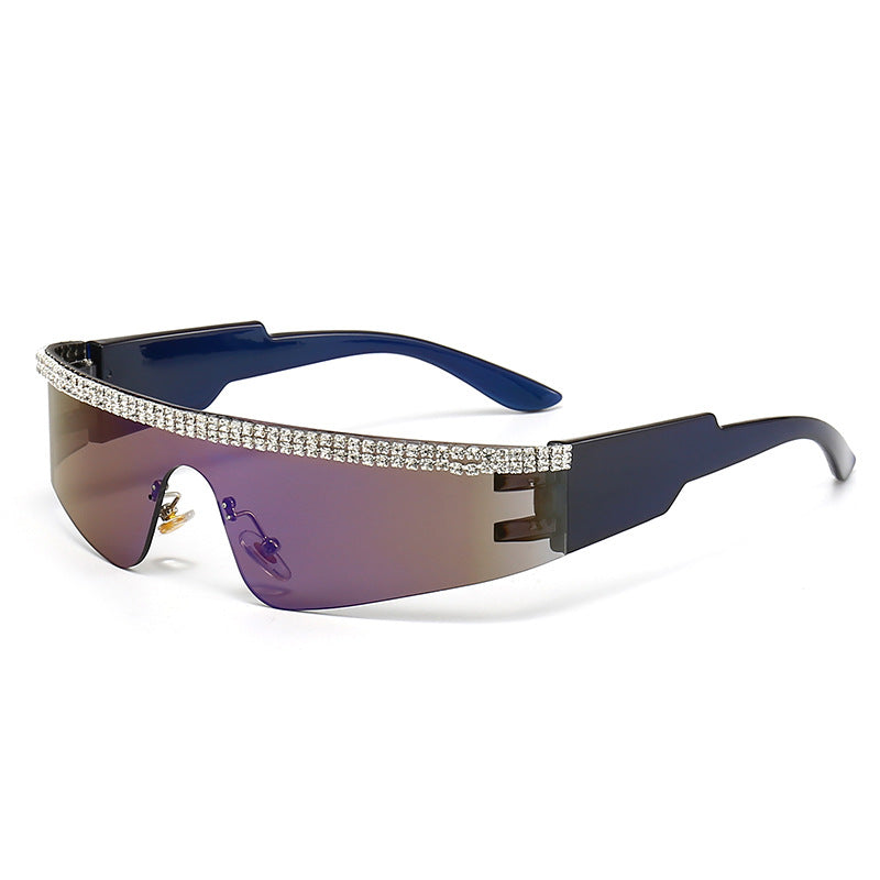Women's Fashion Glamour Sunglasses with Rhinestone-Embellished Frame Stornfield