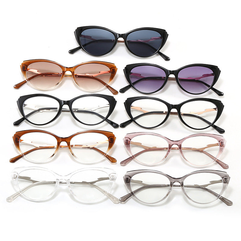 Fashionable Cat-Eye Glasses with Filigree Design Stornfield