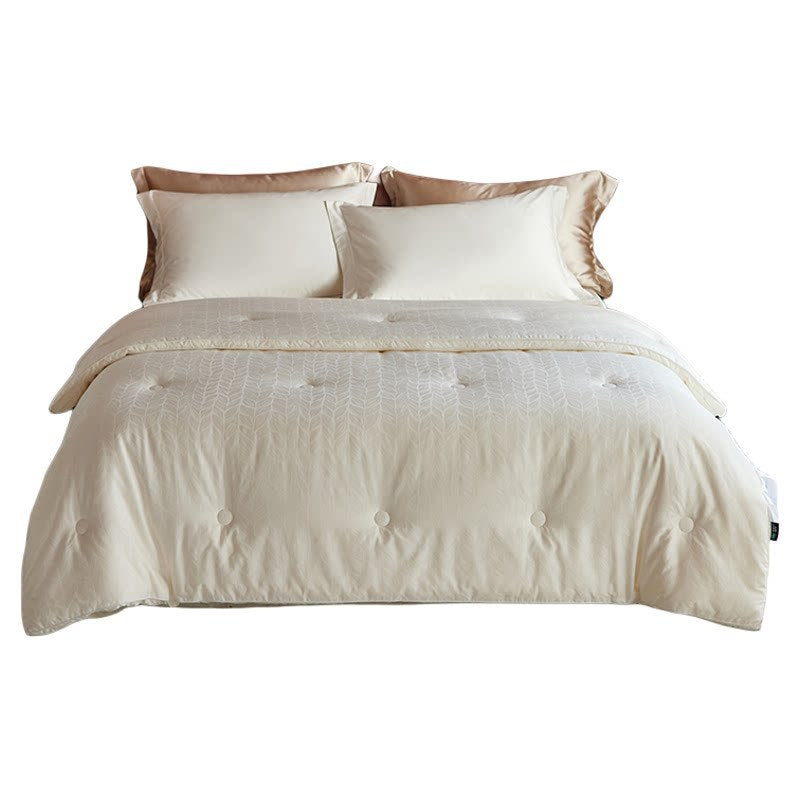 Decorative Luxurious Leaf-Pattern Duvet Cover Set Stornfield