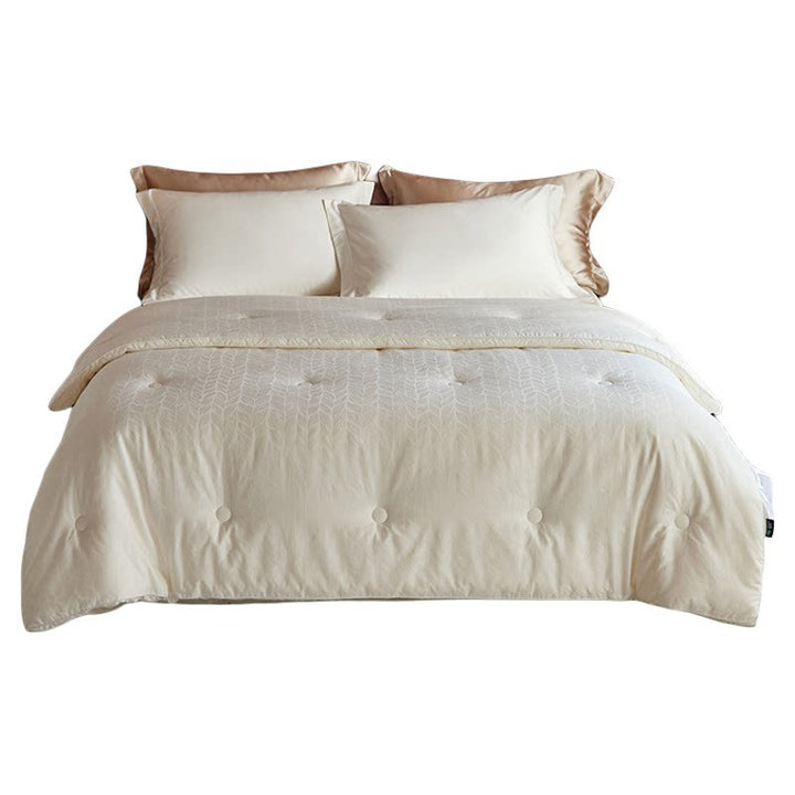 Decorative Luxurious Leaf-Pattern Duvet Cover Set Stornfield