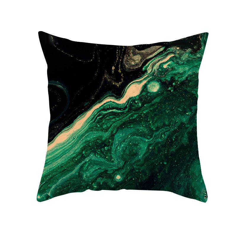 Abstract Marble Print Luxurious Velvet Decorative Throw Pillow Cover