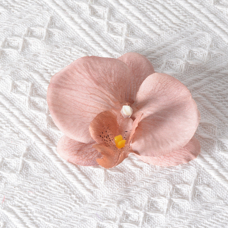 Elegant Artificial Orchid Hair Clip